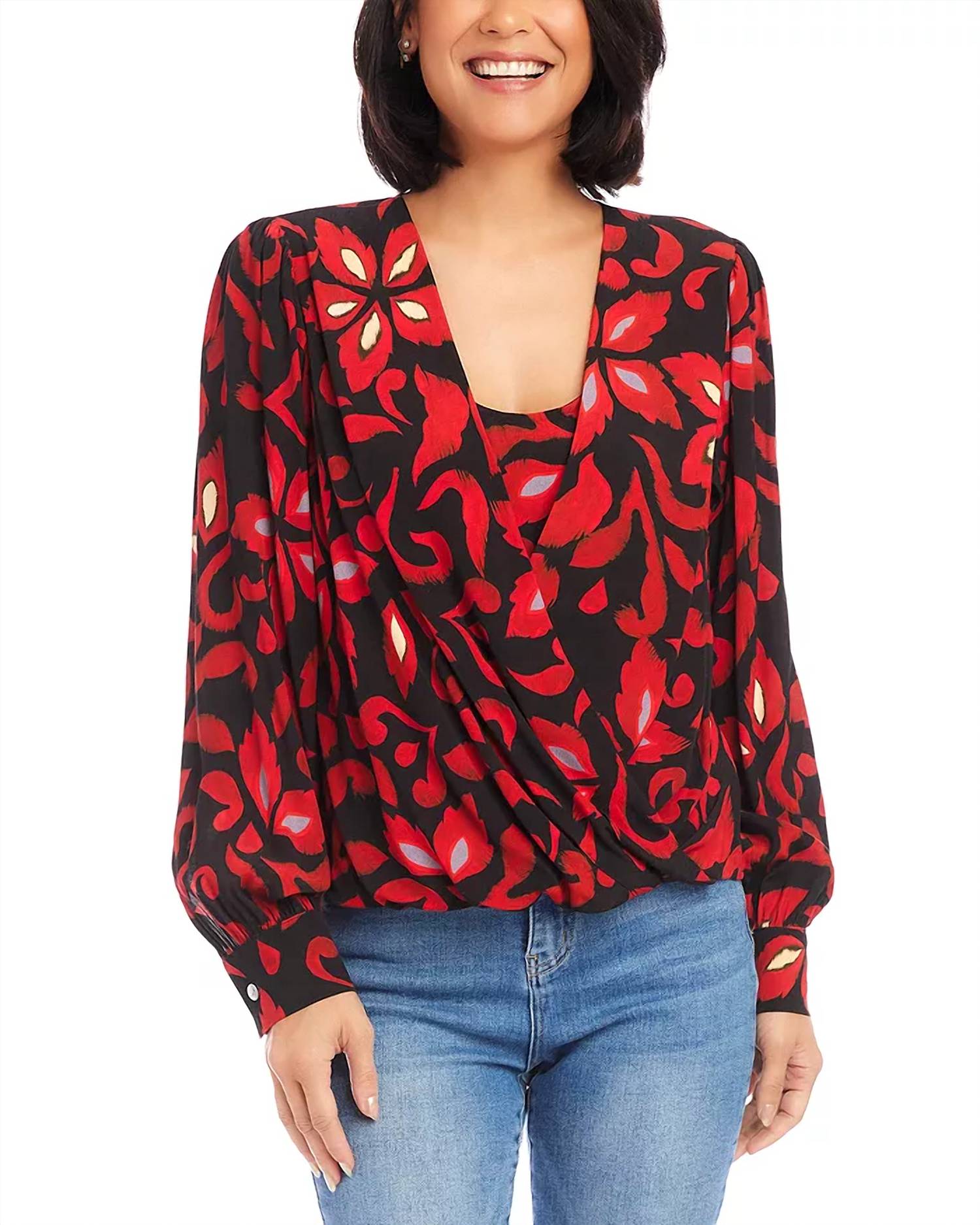 Karen Kane - Caily Crossover Top