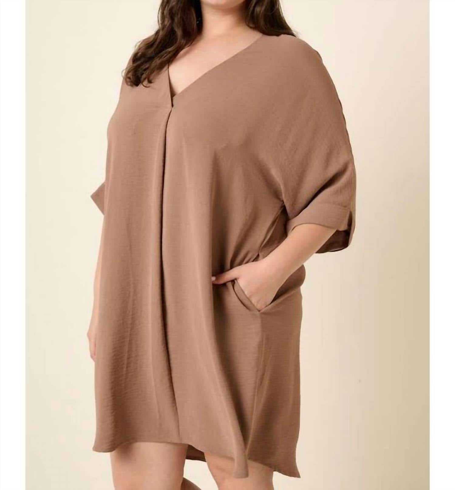 Mittoshop - Airflow Dolman Sleeve Shift Mini Dress