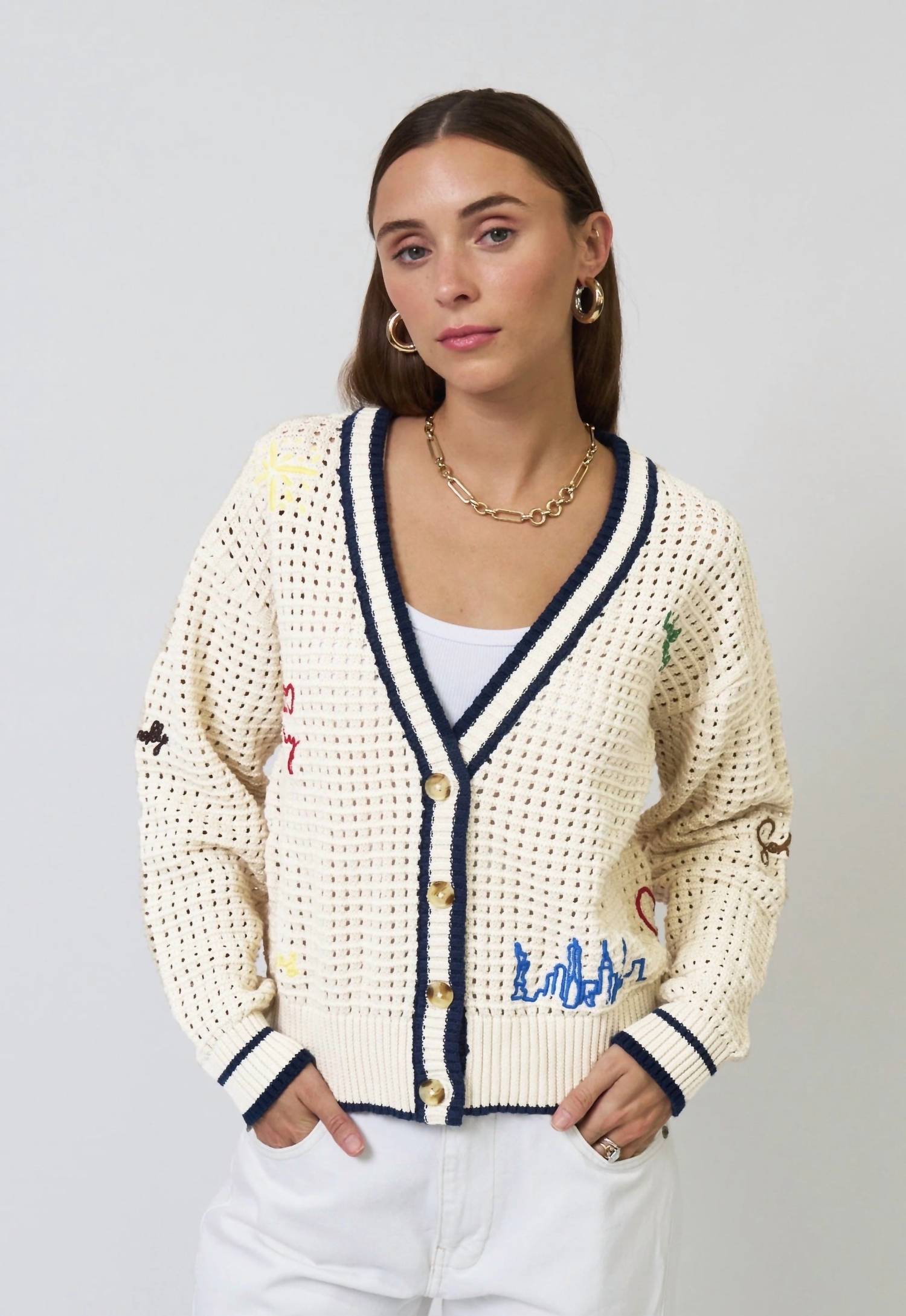 Central Park West - Chelsea Embroidered Cardigan