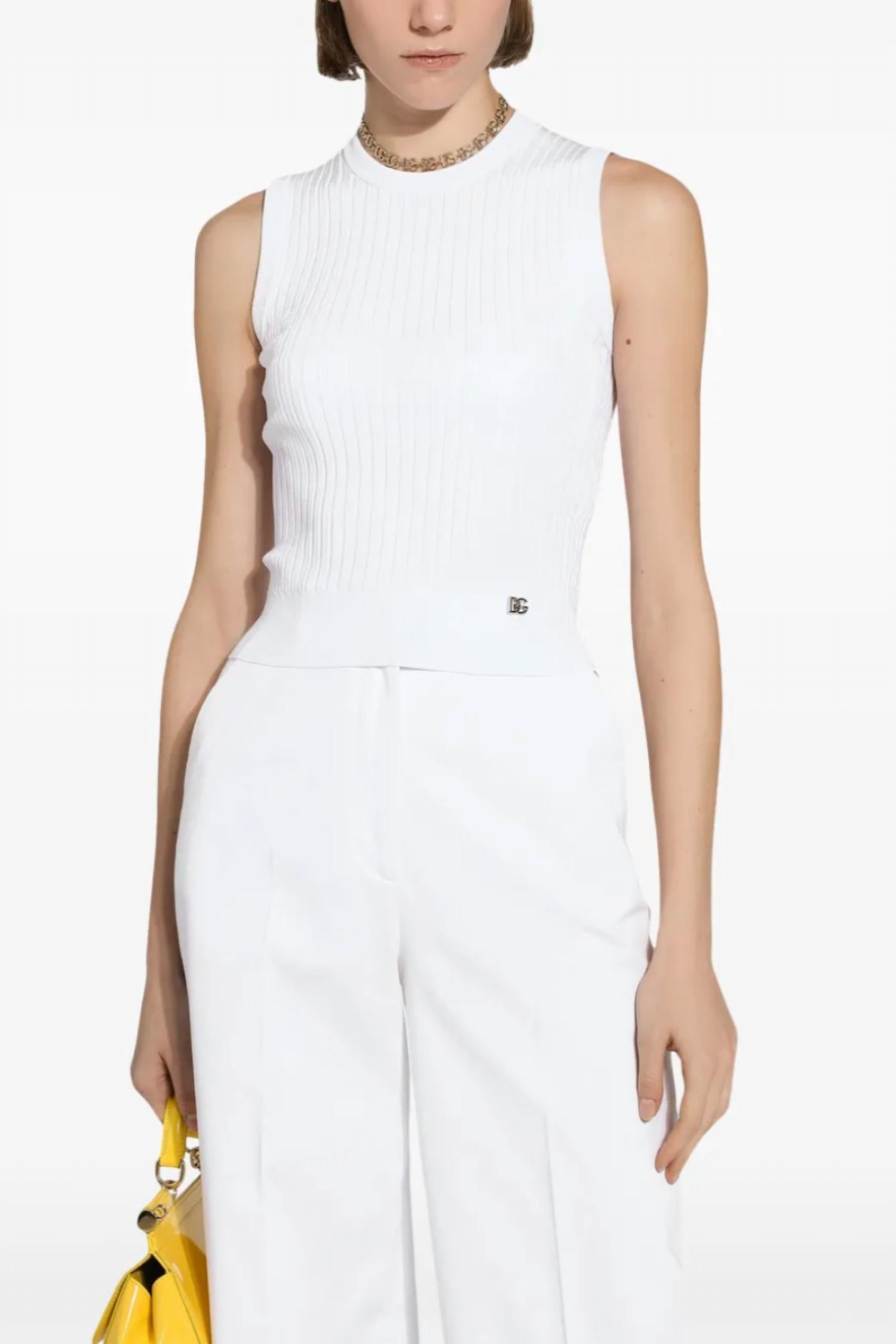 Dolce & Gabbana - Women's Ribbed Stretch Viscose Top
