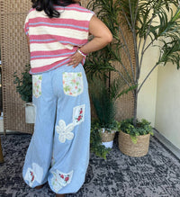 Peach Love - Island Vibes Striped Sweater Top