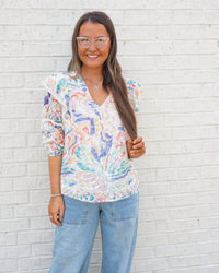 Joy Joy - Eye swirl blouse