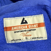 American Giant Women's Relaxed Classic Full Zip Hoodie in blue - women's top - view 10