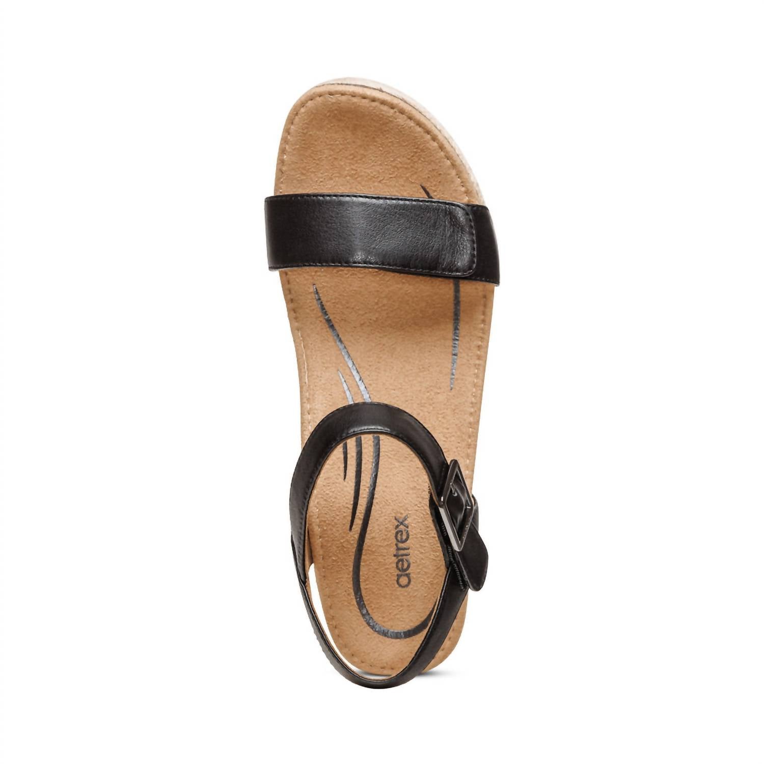 Aetrex - Women's Sydney Espadrille Quarter Strap Wedge Sandals