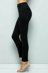 See And Be Seen - Faux Suede Leggings