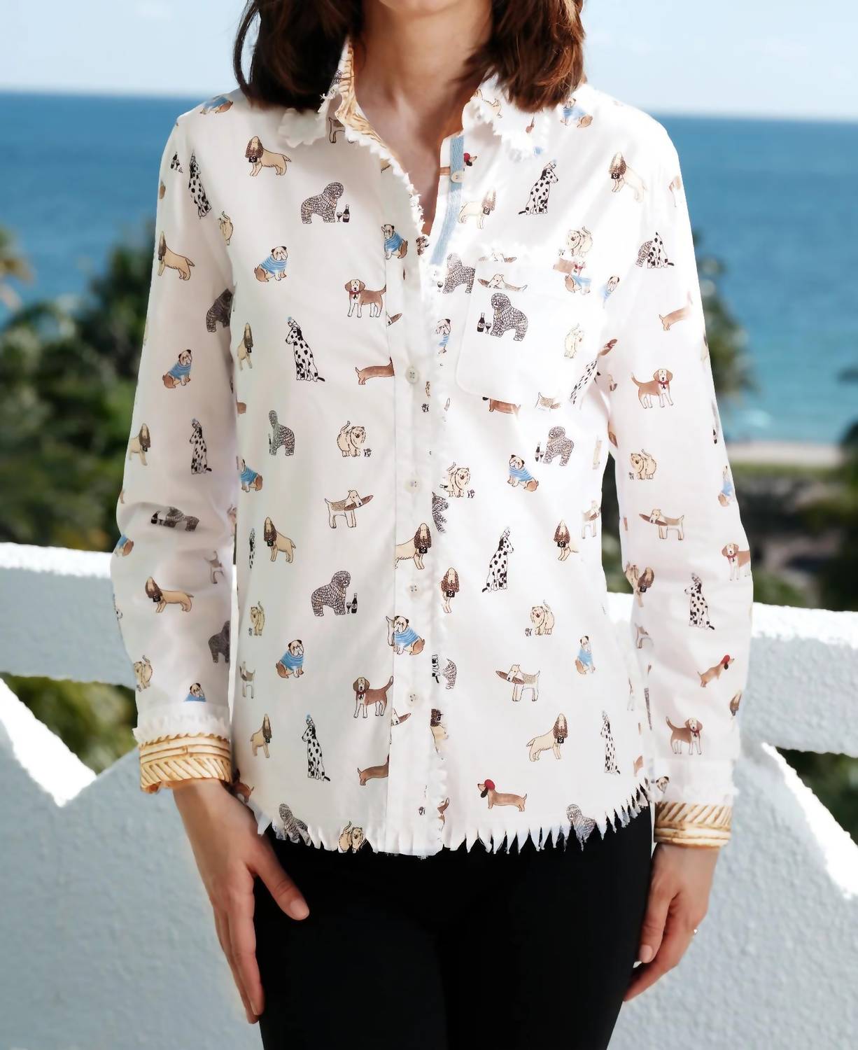 Dizzy-Lizzie - French Pooches Cape Code Shirt