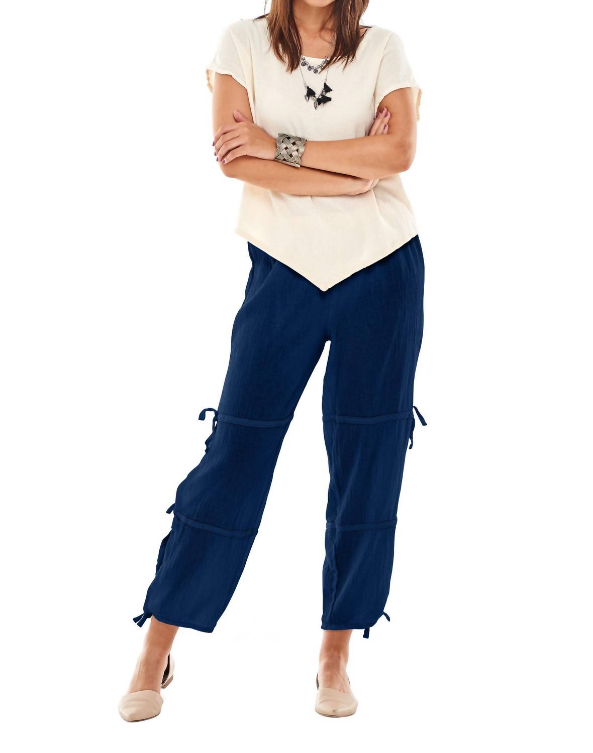 Oh My Gauze! Kally Pant in sapphire - women's pants
