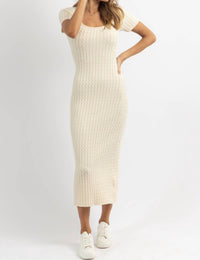 Lalavon - Veda Cableknit Maxi Dress