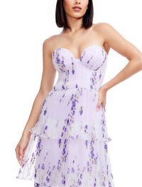 Dress The Population - Layana Ruffle Strapless Gown