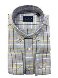 Calder Carmel - Men's Luxury Melange Peached Twill Herringbone Shirt