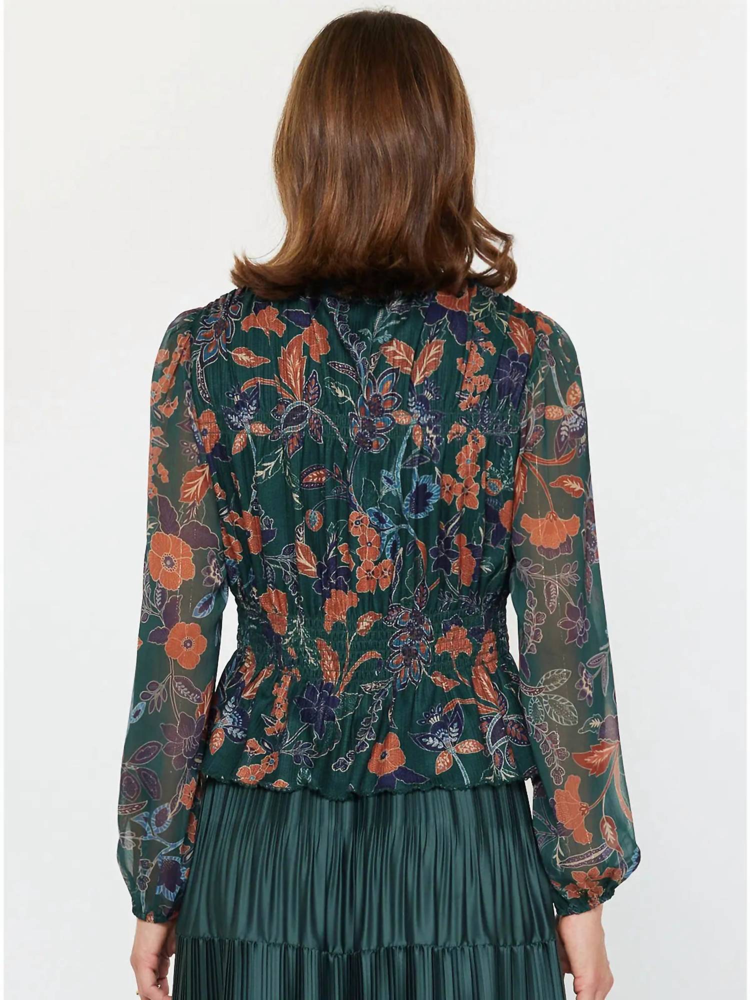Current Air - Floral Knit Peplum Top