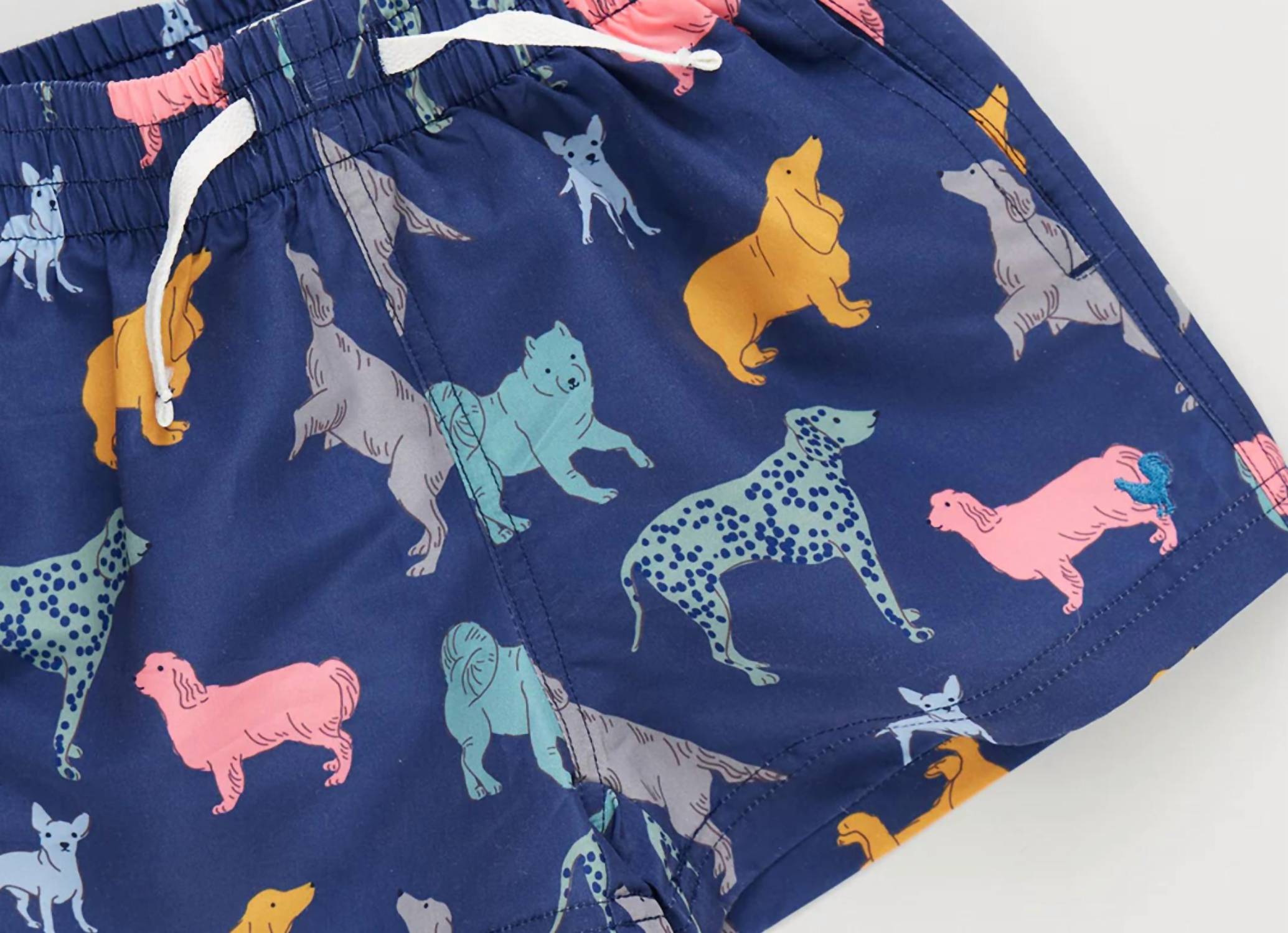 Pink Chicken - Boy's Dogs Pull-on Swim Trunk