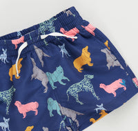 Pink Chicken - Boy's Dogs Pull-on Swim Trunk