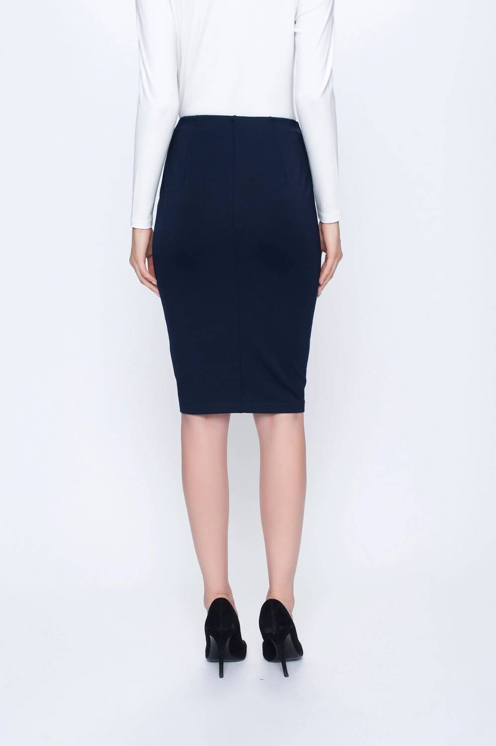 PICADILLY Midi Pencil Skirt in black - women's skirt - detail view