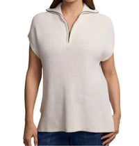 Hinson Wu Brooke Sleeveless Sweater Vest in pearl white - women's sweater