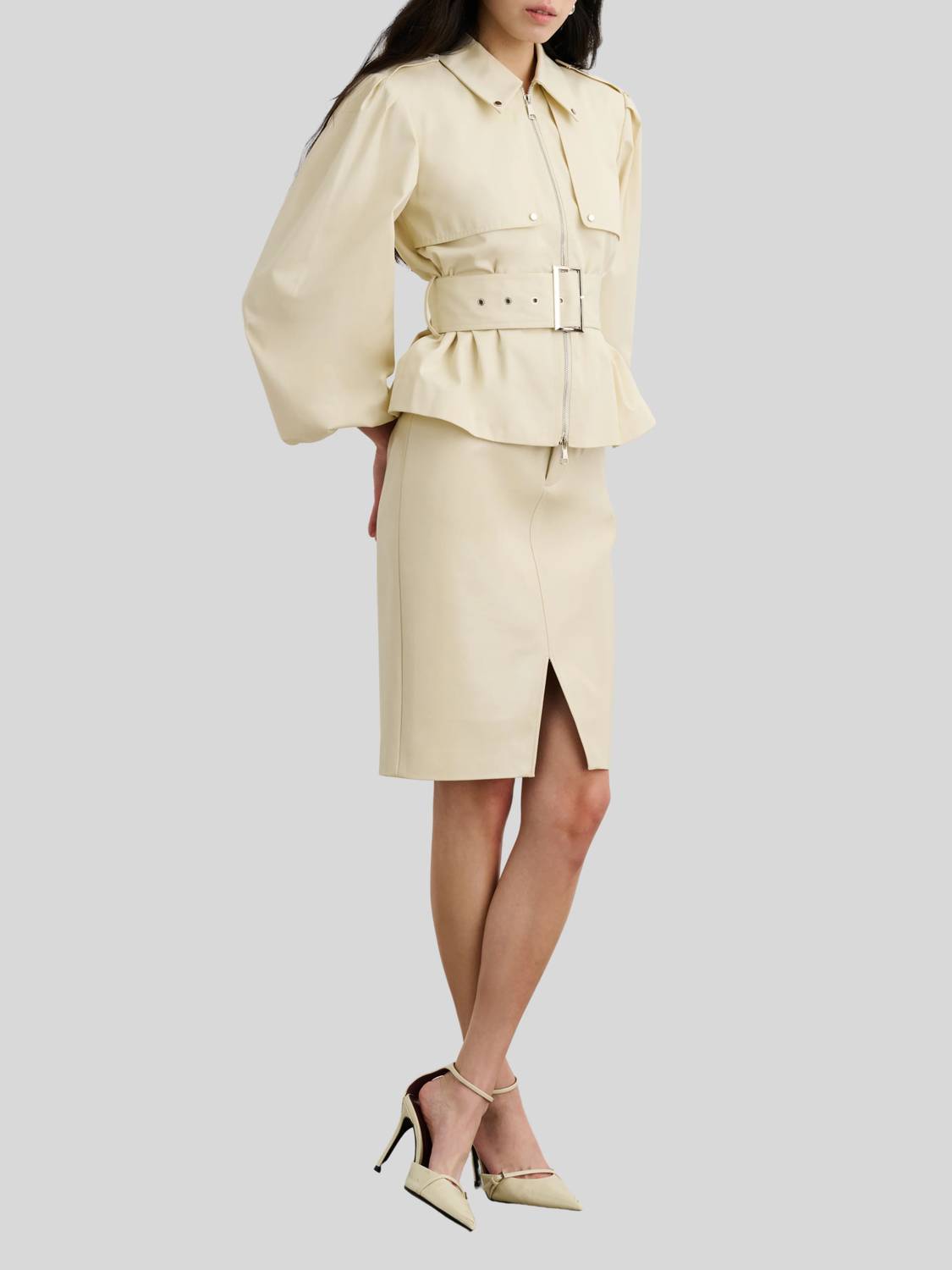 Toccin - Brighton Belted Zip-front Jacket