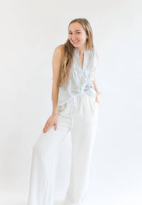 By Together - Striped Sleeveless Blouse