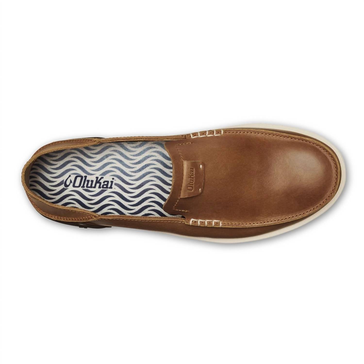 Olukai - Men's Kakaha Leather Slip-on Shoes