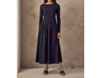 Lalavon - Balletcore Drop Waist Maxi Dress
