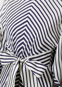 Valentino - Striped Maxi Silk Dress