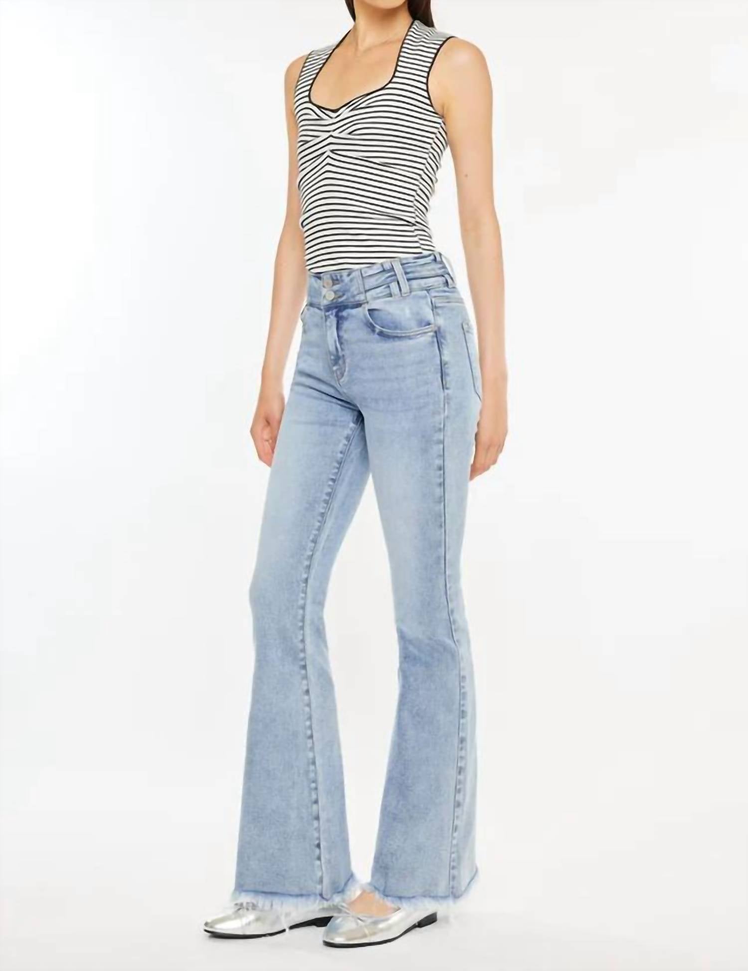 Kancan - Jazmin High Rise Flare Jeans