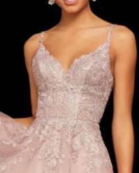 Sherri Hill - Metallic Lace And Tulle A-line Cocktail Dress