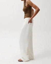 Pistola - Sydney High Rise Bowed Linen Wide Jean