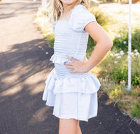 Cheryl Creations - Satin Smocked Dress