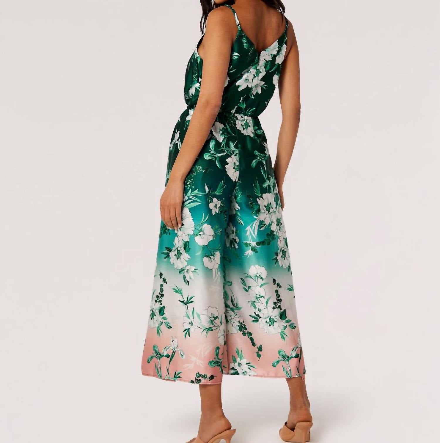 Apricot - Floral Ombre Midi Dress