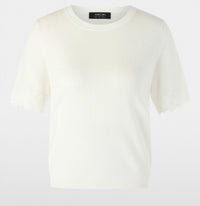 Marc Cain - Short-sleeved fine-knit sweater