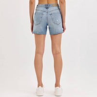 Cello - Mid Rise Midi Short With Side Slit
