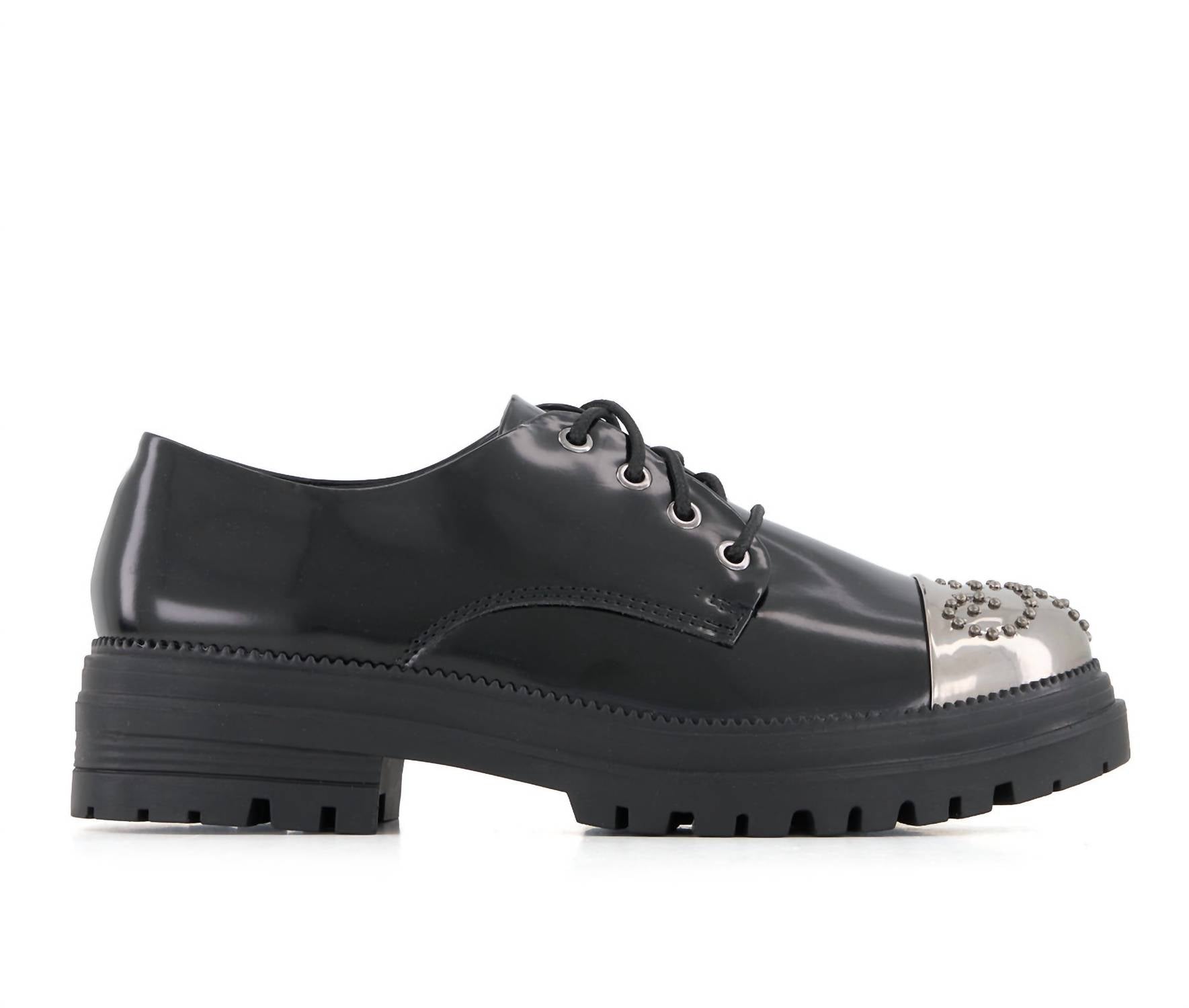 Andrea - Women's Metal Toe Patent Oxfords