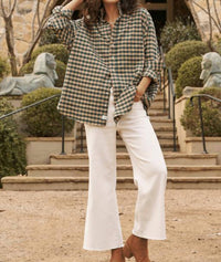 Frank & Eileen Women's Galway Wide Leg Jean in natural - women's pants