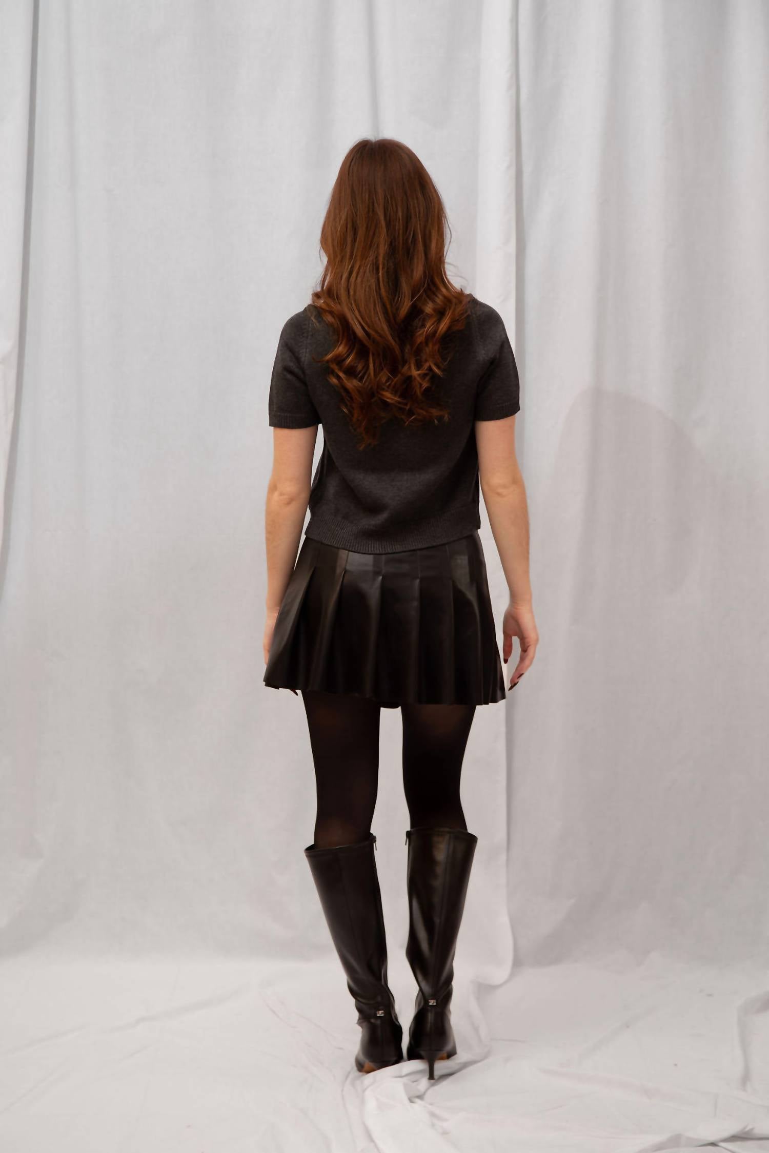 Sofie The Label - Abby Faux Leather Mini Skirt