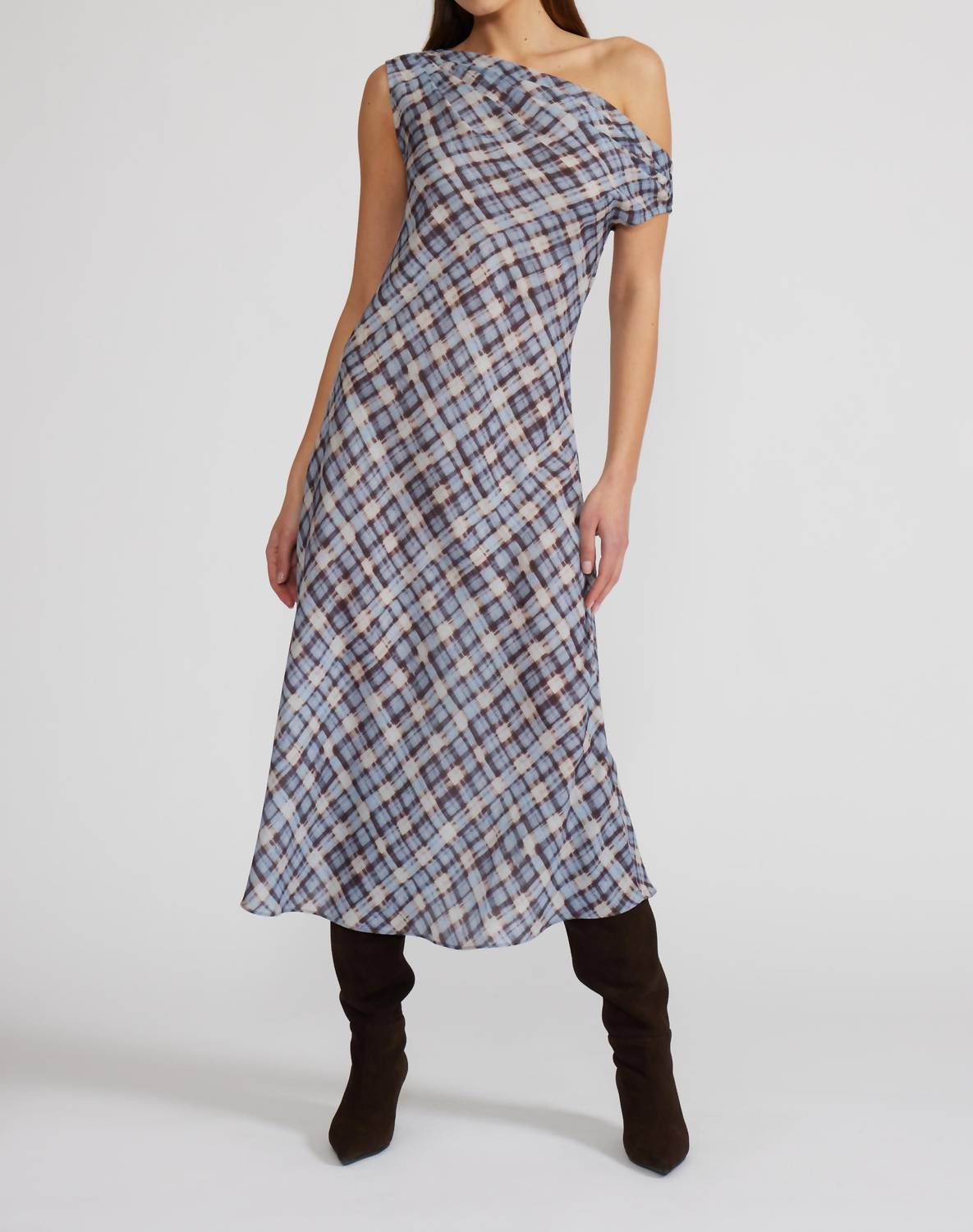 Lucy Paris - Ace Asymmetrical Midi Dress