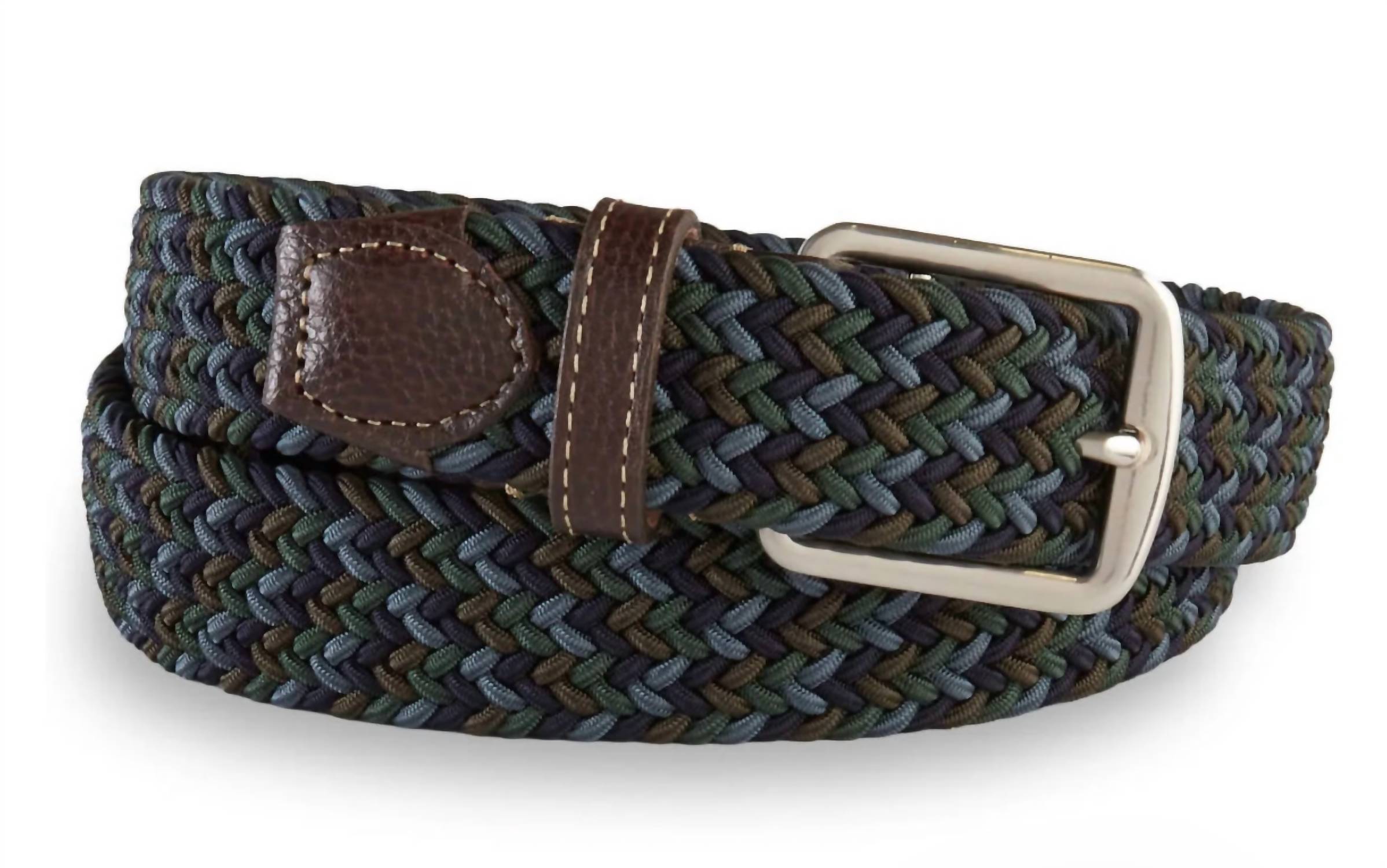 Martin Dingman Men's Newport Woven Italia Belt in dusk multi - men's bag