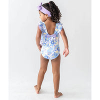 Rufflebutts - Toddler Pristine Blooms Ruffled One Piece Swimsuit