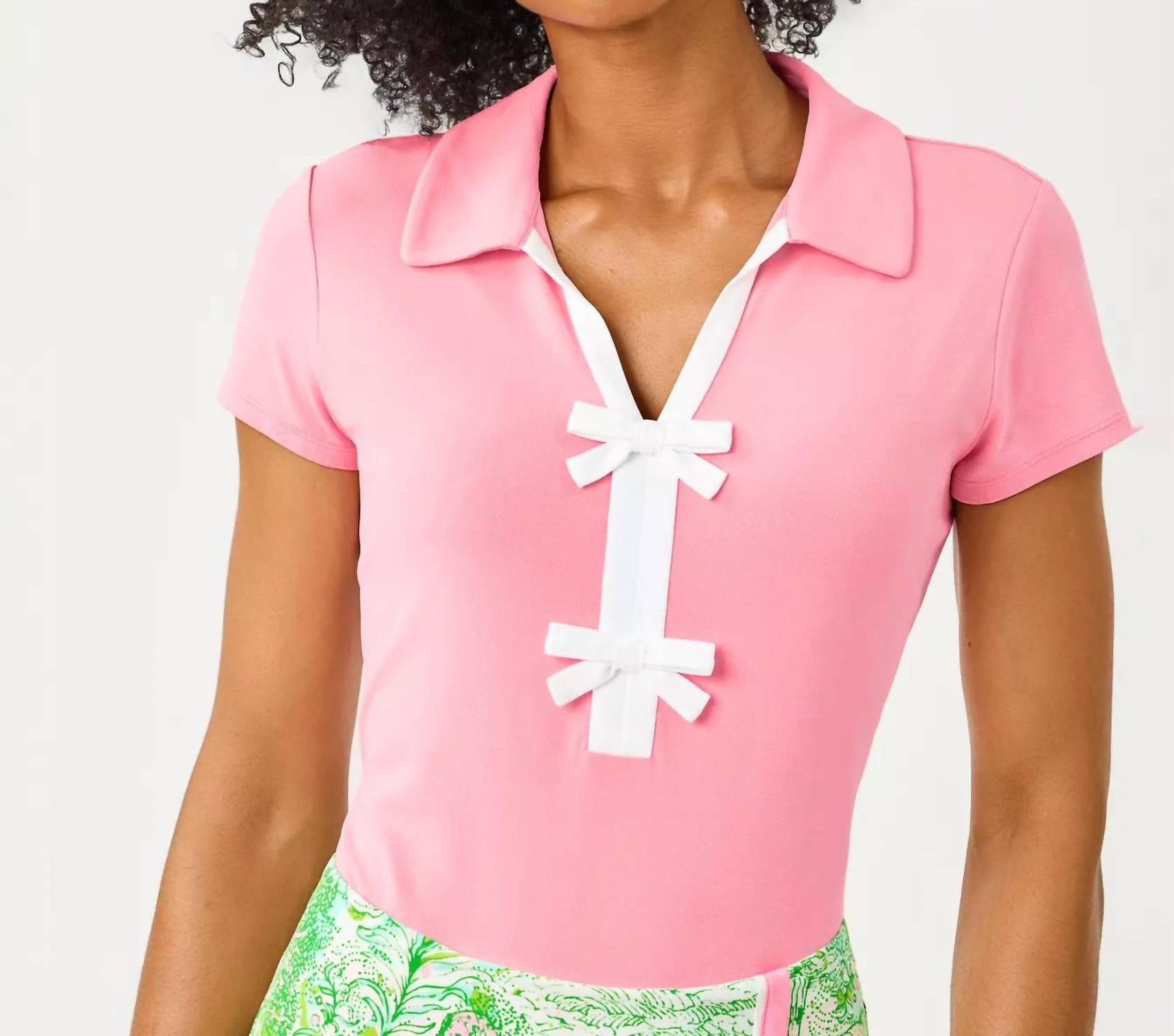 Lilly Pulitzer - Upf 50+ Luxletic Frida Bow Polo