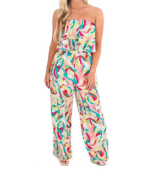 She + Sky - Eyes on You Print Jumpsuit