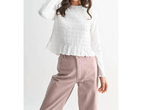 WISHLIST Mandi Top in white - women's blouse