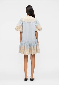 Sea - Alexandra Embroidered Bubble Sleeve Tunic Dress