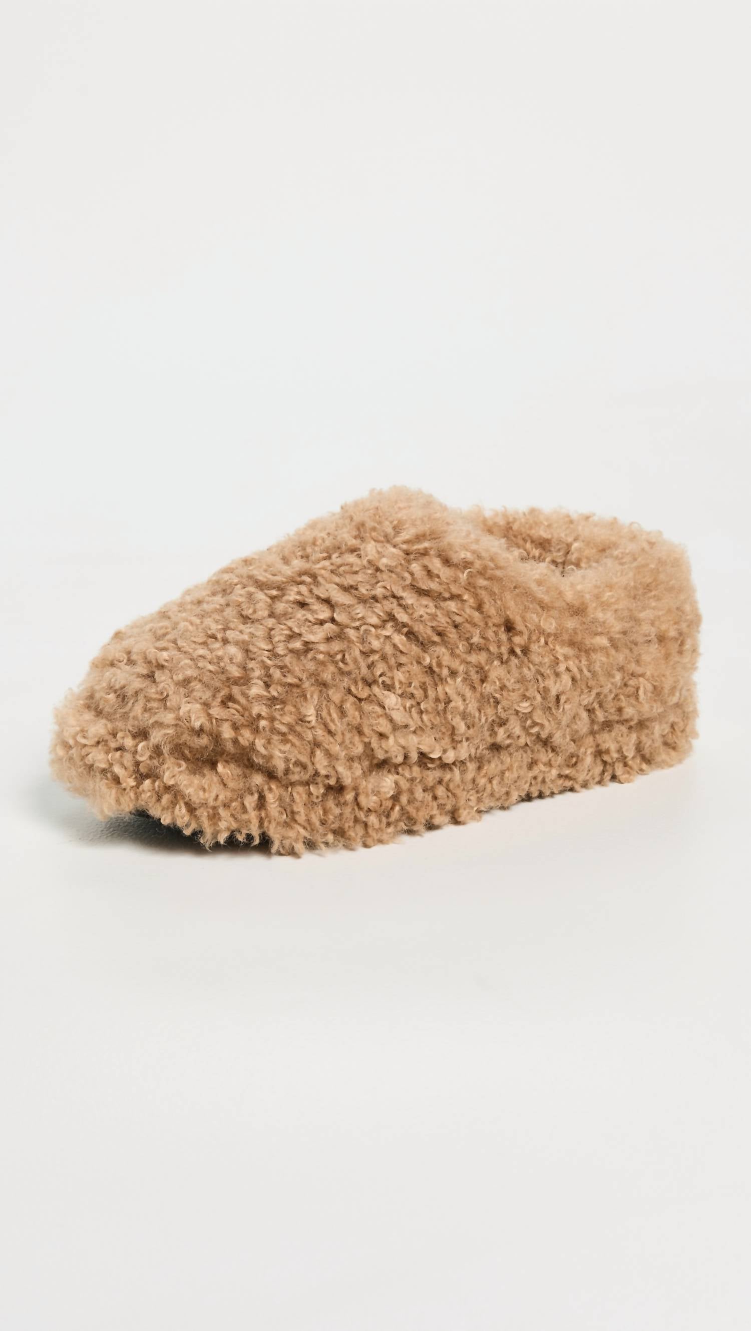 APPARIS Women's Misha Bouclette Slippers in camel - women's shoe