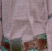 R Cinco Ranch Beeville Tunic in multi - women's shirt - detail view