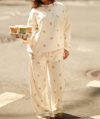The Happy Camp3r Camp3y Dreams Sweatshirt in cream - women's top - detail view