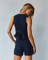 Bella Dahl - Scoop Neck Linen Vest