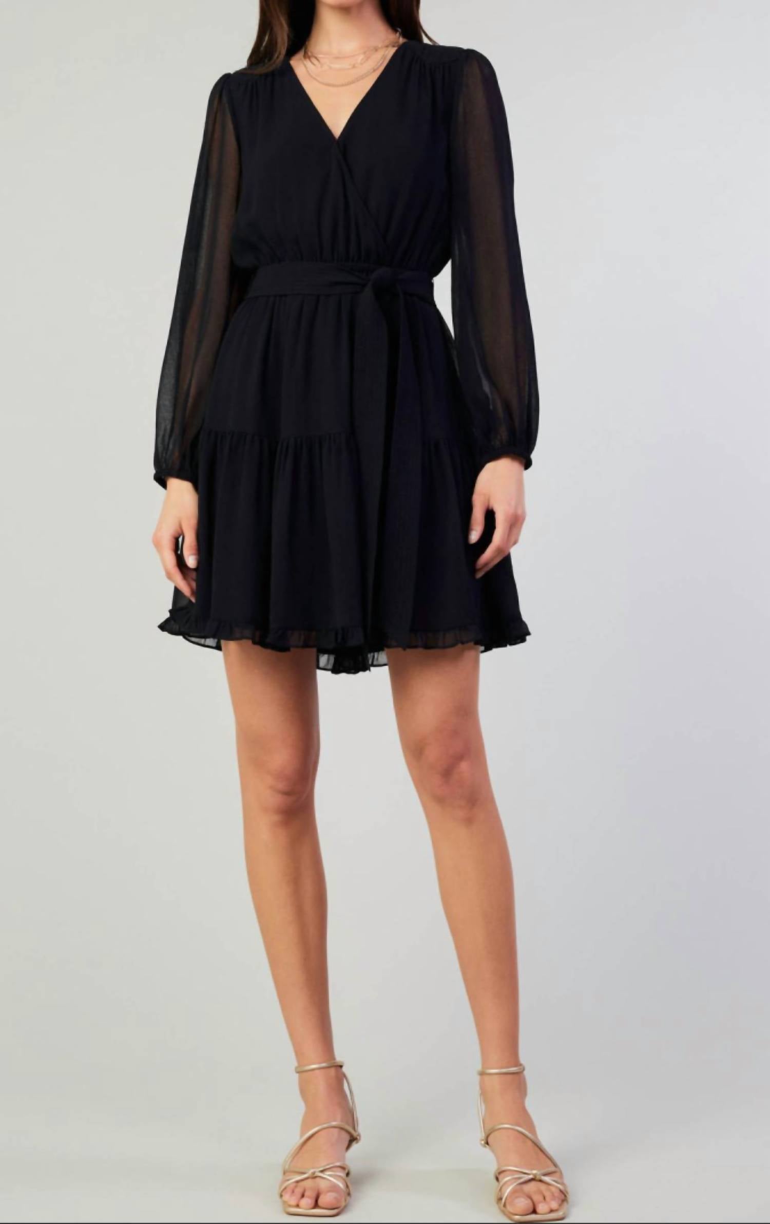 Current Air - Long Sleeve Surplus Mini Dress