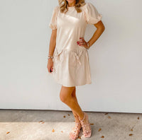 2.7 August Apparel - Bow Pocket Mini Dress