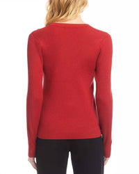 Karen Kane - Ruelle Ribbed Long Sleeve Crewneck Top