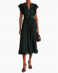 Ulla Johnson - Olga Flutter Sleeve Midi Dress