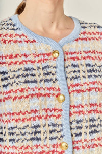 English Factory Textured Striped Jacket - women's jacket - view 4